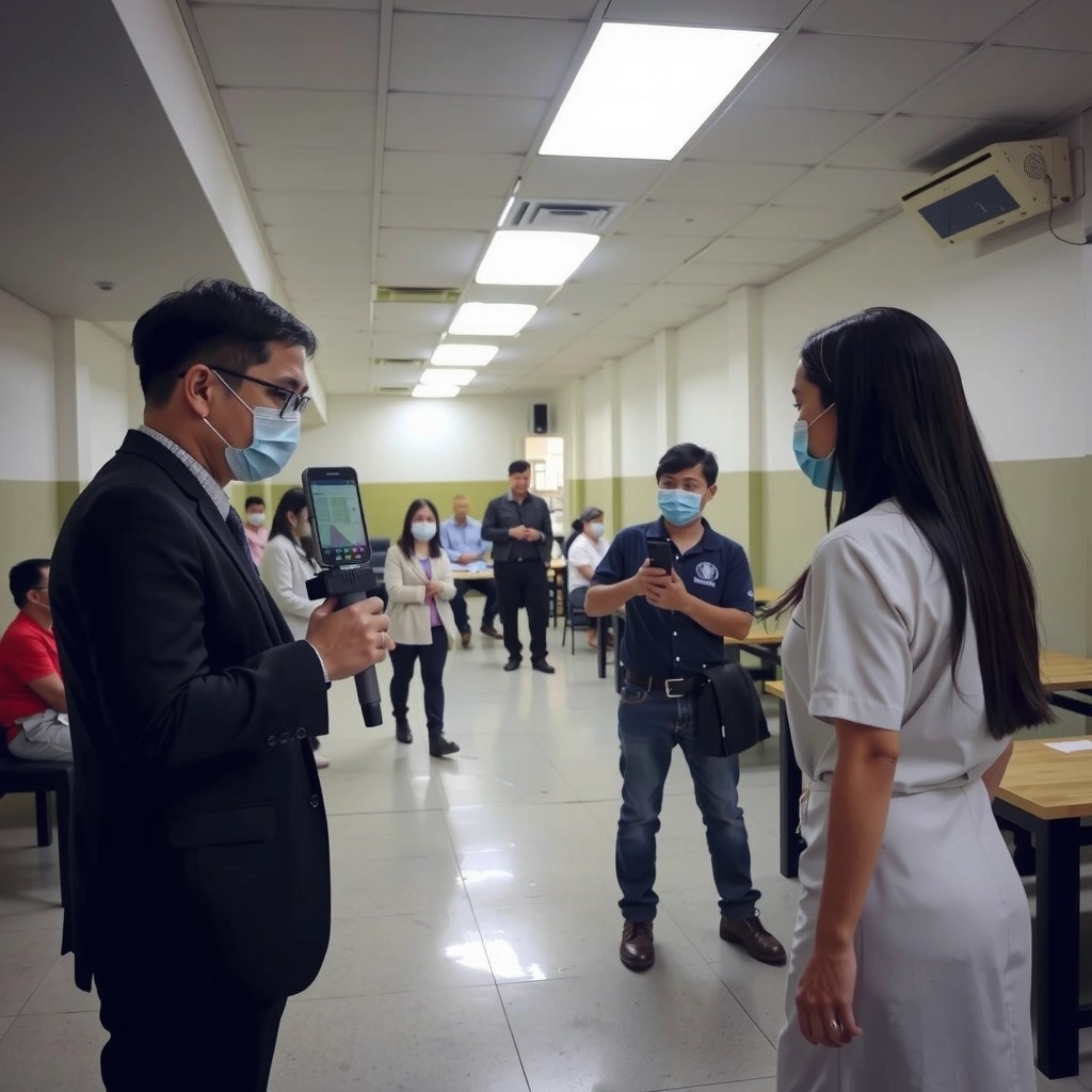 Community engagement event with journalists and local residents