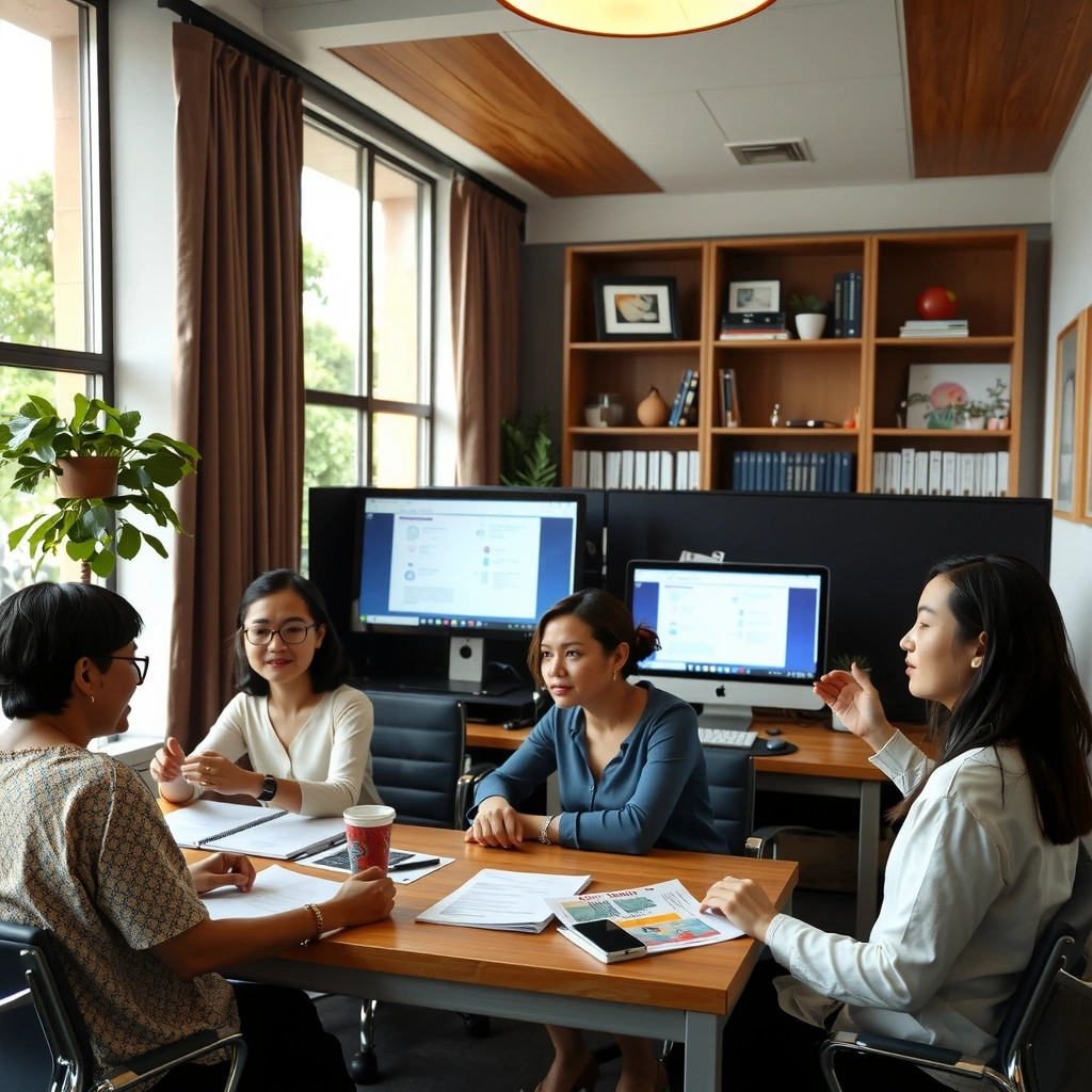 Malaysia News Network founding team in Kuala Lumpur office