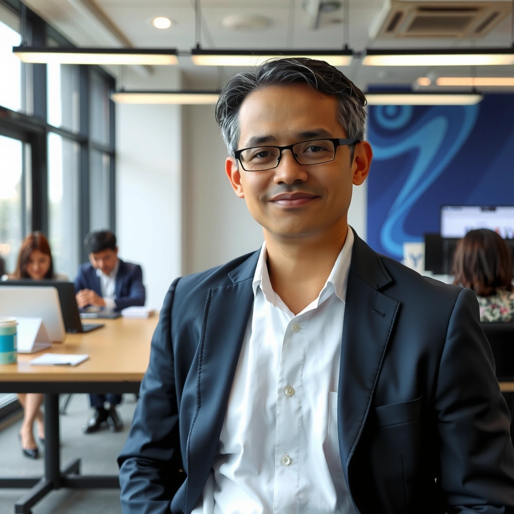 Professional Malaysian male journalist Ahmad Razak