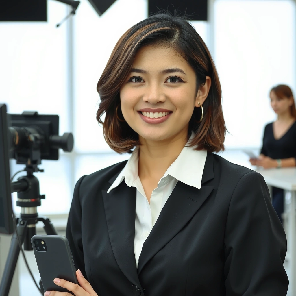 Professional Malaysian Chinese female journalist Linda Wong